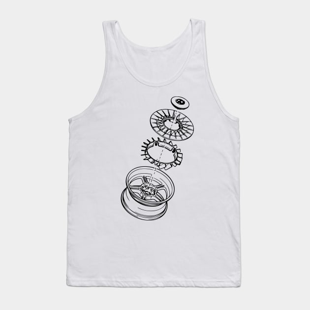 M-System Tank Top by Wheelart